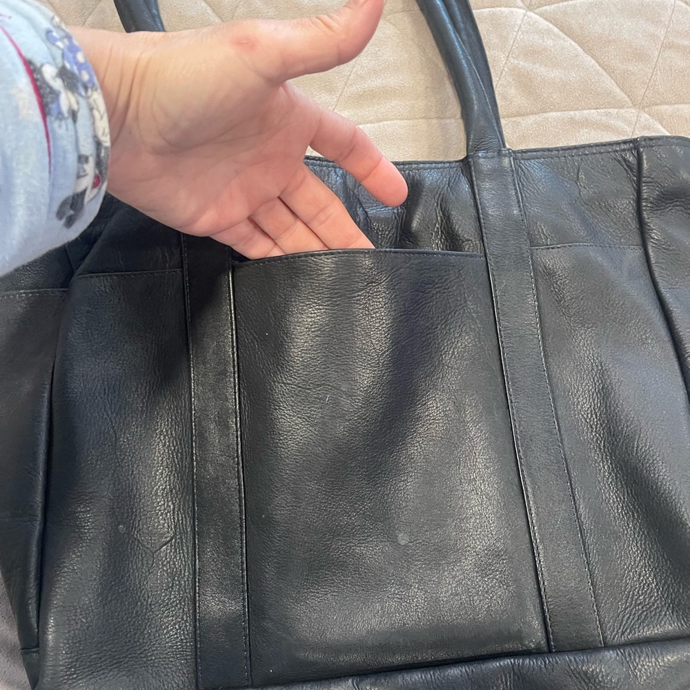 Black Leather Women's  Bag/ purse